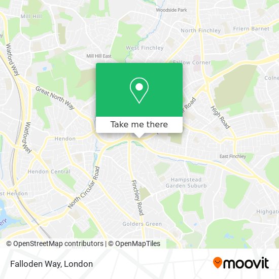 Falloden Way map