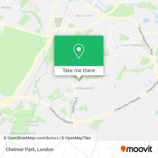 Chelmer Park map