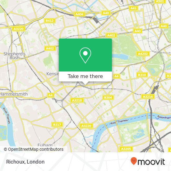 Richoux, Cromwell Road South Kensington London SW7 4ER map