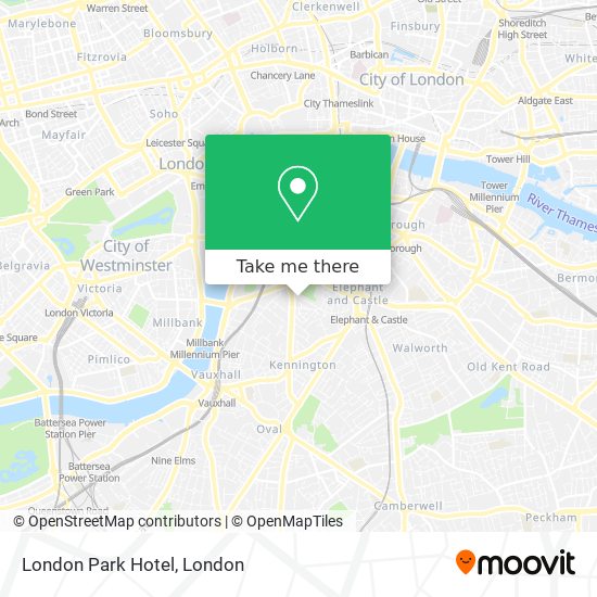 London Park Hotel map