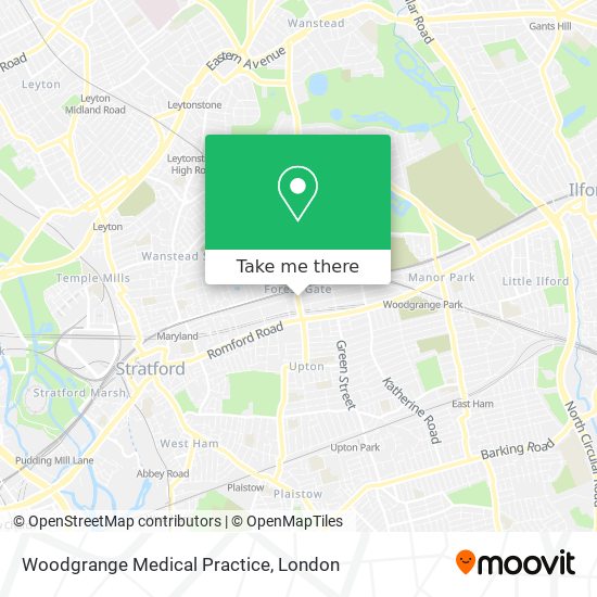 Woodgrange Medical Practice map