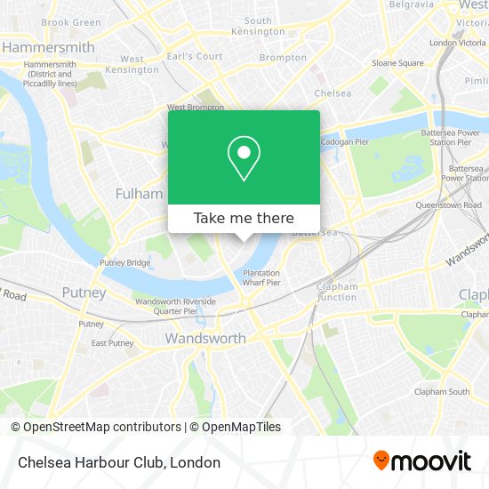 Chelsea Harbour Club map