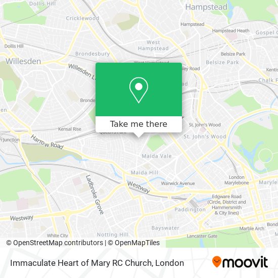 Immaculate Heart of Mary RC Church map