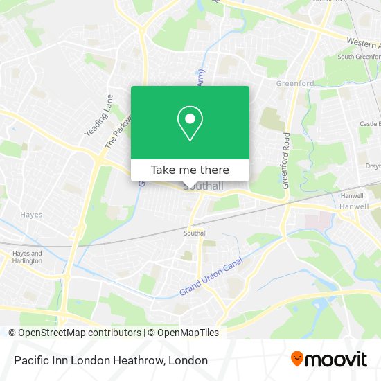 Pacific Inn London Heathrow map