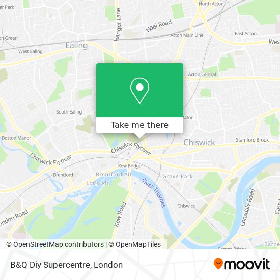 B&Q Diy Supercentre map