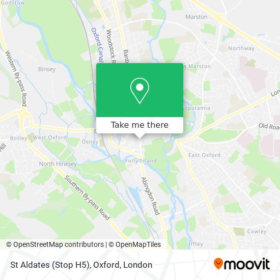 St Aldates (Stop H5), Oxford map