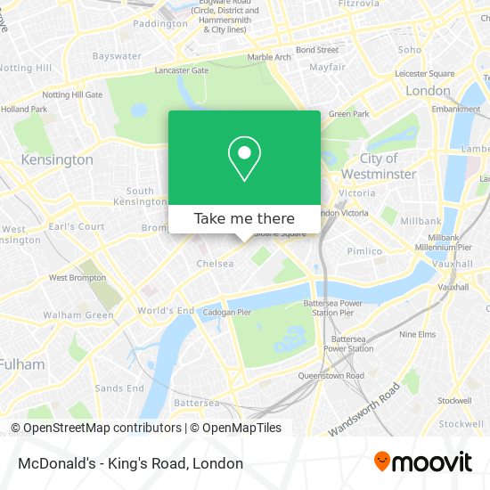 McDonald's - King's Road map