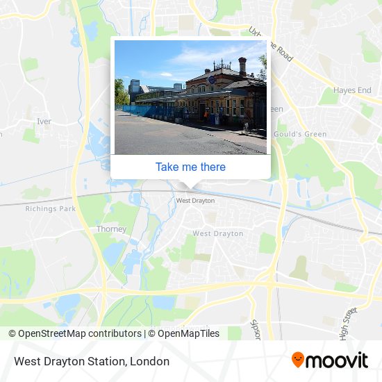 West Drayton Station map