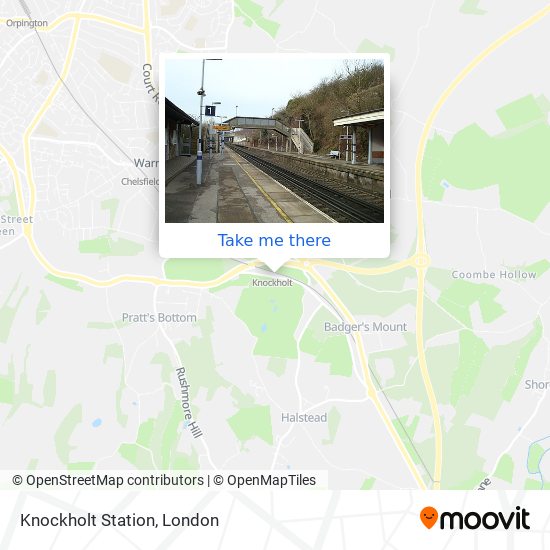 Knockholt Station map