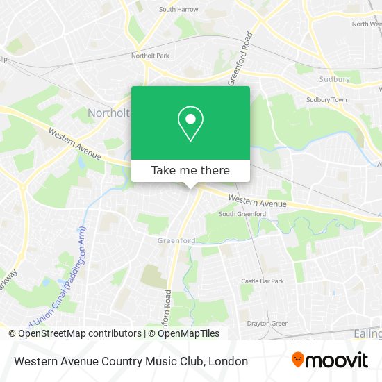 Western Avenue Country Music Club map