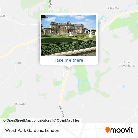 Wrest Park Gardens map