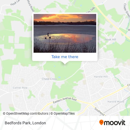 Bedfords Park map