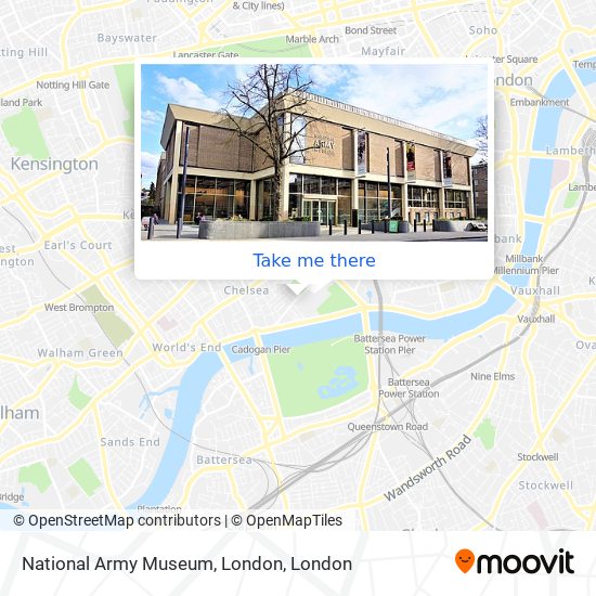 National Army Museum, London map