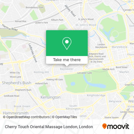 Cherry Touch Oriental Massage London map