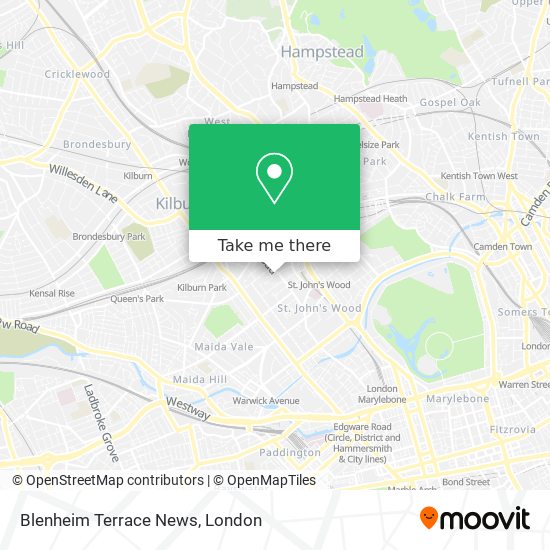 Blenheim Terrace News map