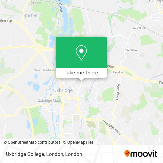 Uxbridge College, London map
