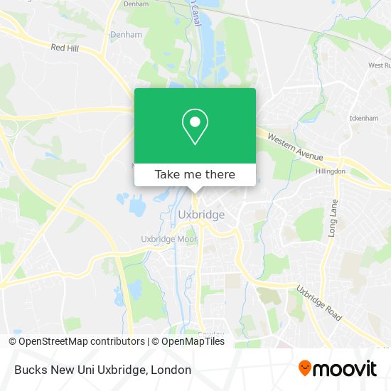 Bucks New Uni Uxbridge map