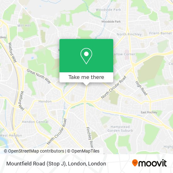 Mountfield Road (Stop J), London map