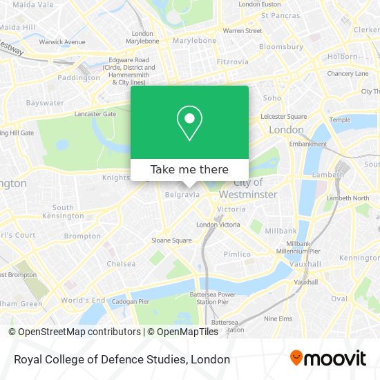 Royal College of Defence Studies map