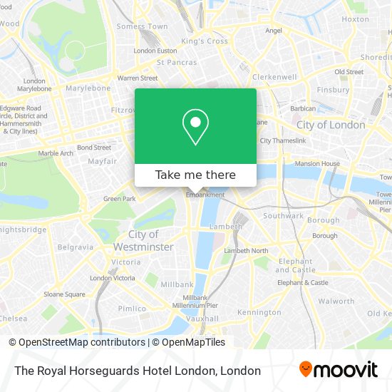 The Royal Horseguards Hotel London map
