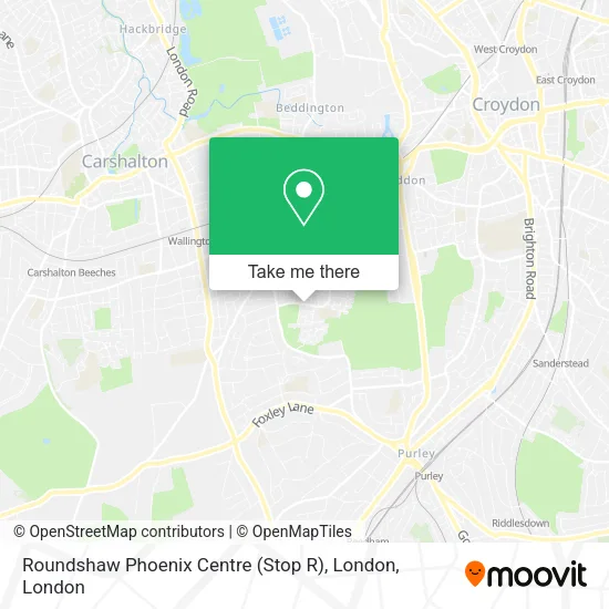 Roundshaw Phoenix Centre (Stop R), London map
