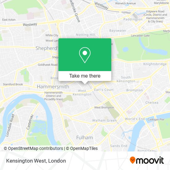 Kensington West map