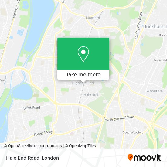 Hale End Road map