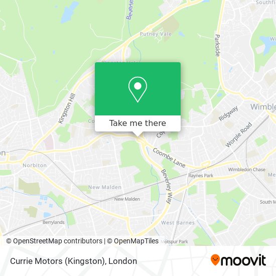 Currie Motors (Kingston) map