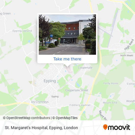 St. Margaret's Hospital, Epping map