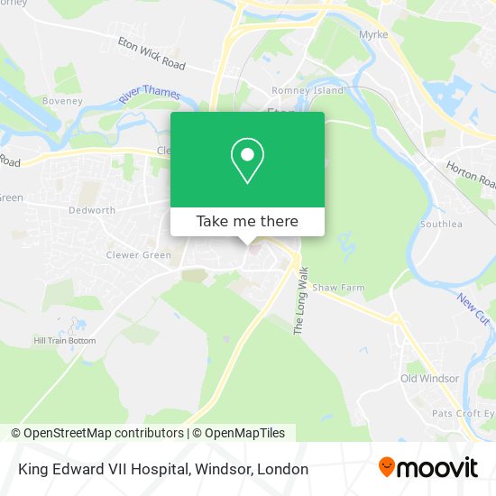 King Edward VII Hospital, Windsor map