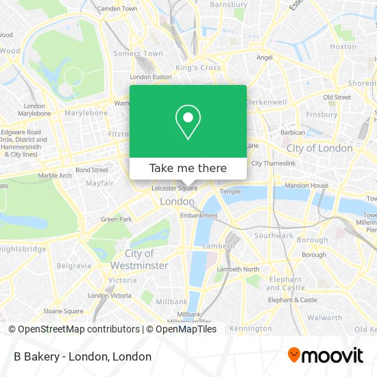 B Bakery - London map