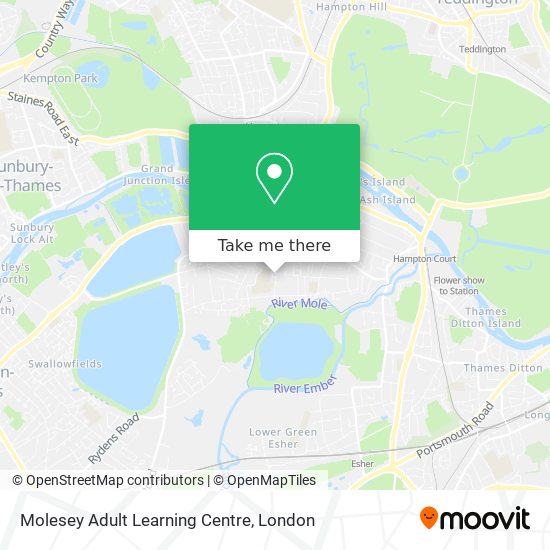 Molesey Adult Learning Centre map