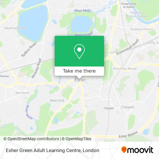 Esher Green Adult Learning Centre map