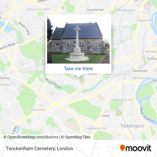 Twickenham Cemetery map