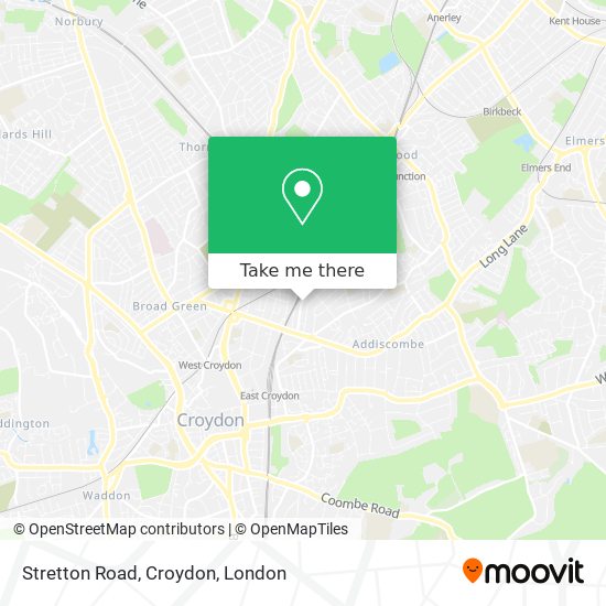 Stretton Road, Croydon map