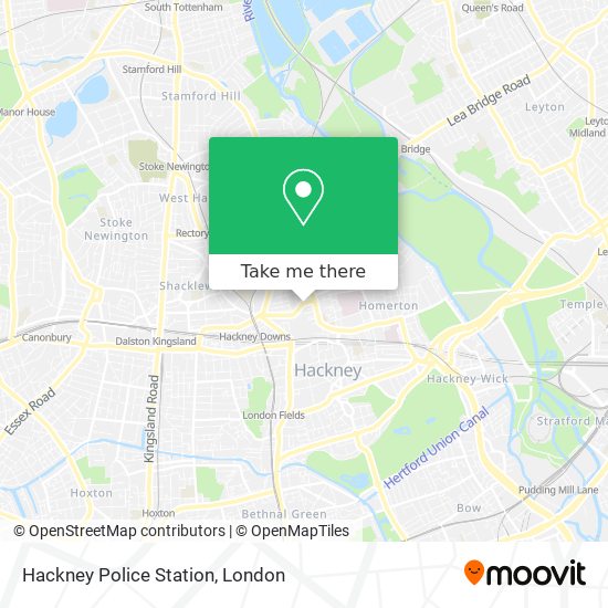 Hackney Police Station map