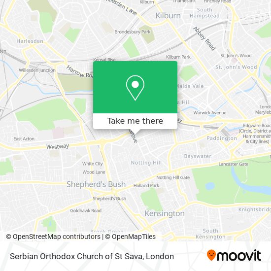 Serbian Orthodox Church of St Sava map