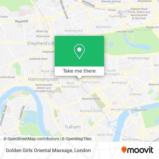 Golden Girls Oriental Massage map