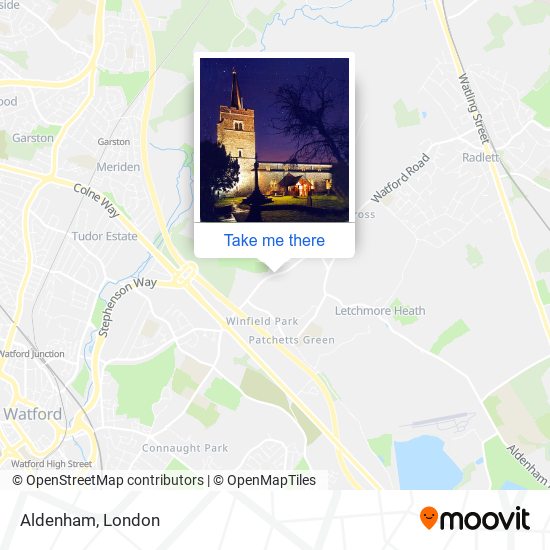 Aldenham map