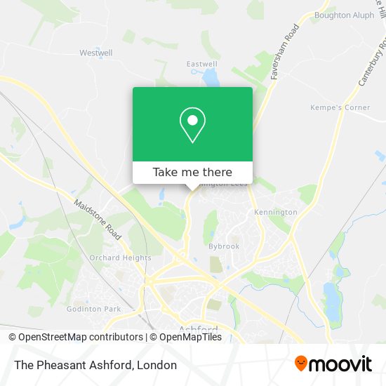 The Pheasant Ashford map