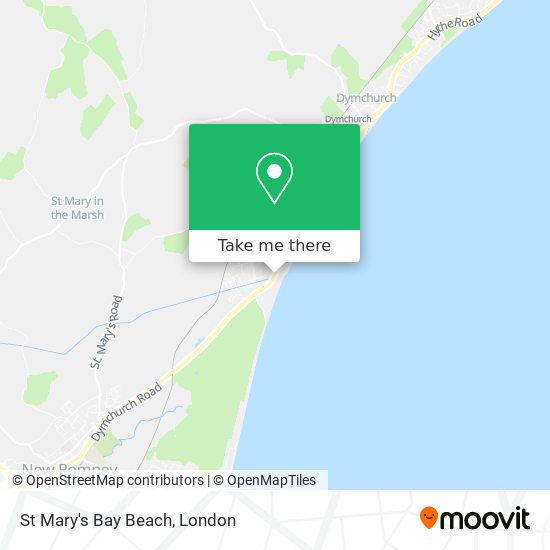 St Mary's Bay Beach map