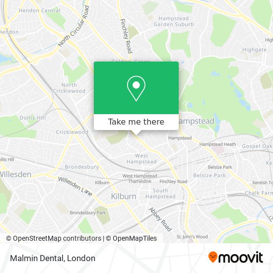 Malmin Dental map