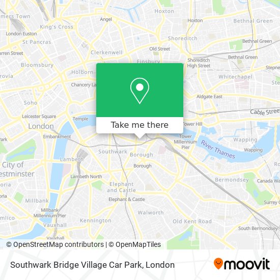 Southwark Bridge Village Car Park map