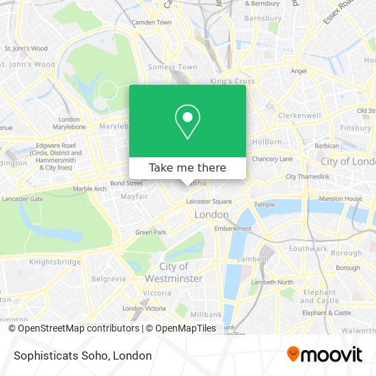 Sophisticats Soho map