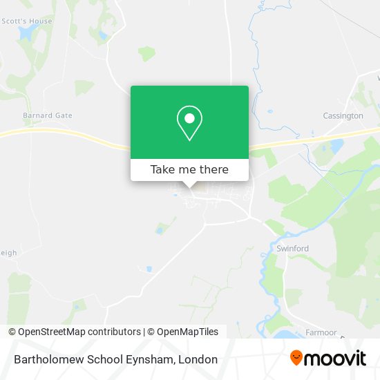 Bartholomew School Eynsham map