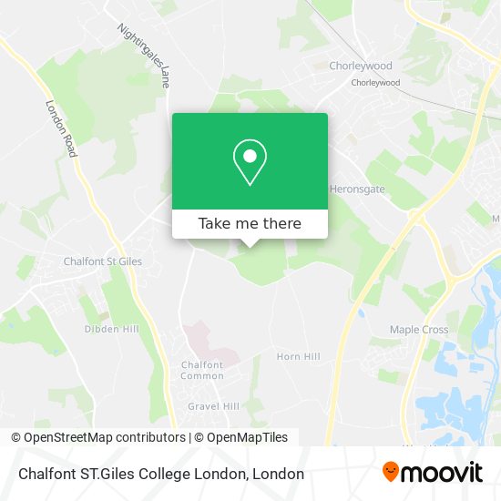 How to get to Chalfont ST.Giles College London in Chiltern by Bus, Tube