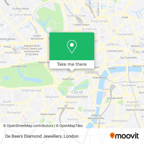 De Beers Diamond Jewellers map