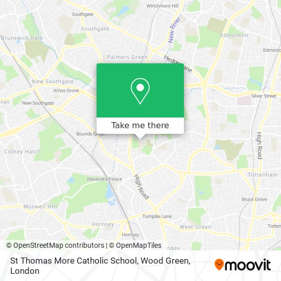 St Thomas More Catholic School, Wood Green map