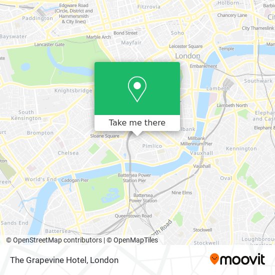 The Grapevine Hotel map