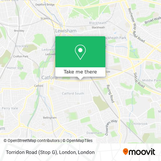 Torridon Road (Stop G), London map